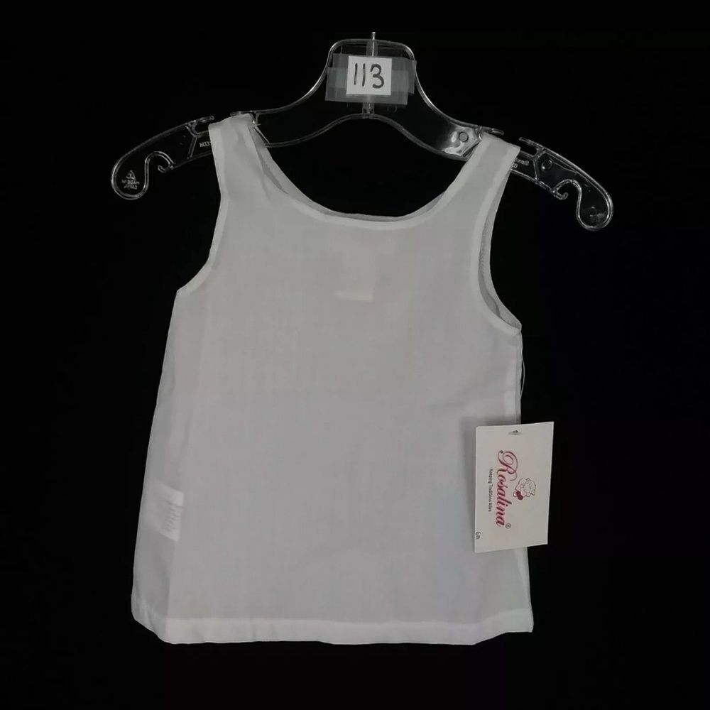 NEW ROSALINA WHITE SLIP DRESS SIZE 6M NWT